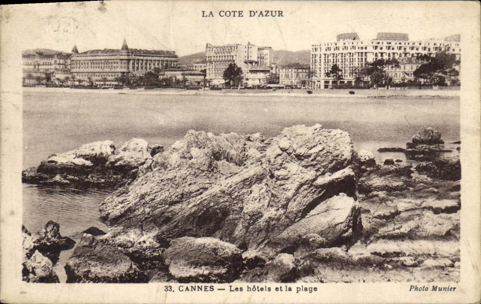 CPA La Cote d'Azur Cannes les Hotels et la Plage 