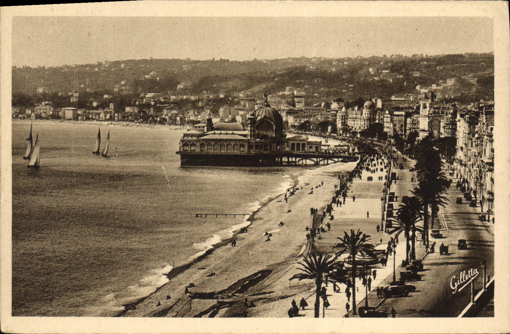 CPA Cote d'Azur Artistique Nice vue d'ensemble 