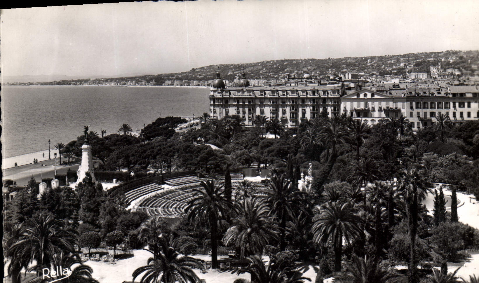 CPA La Cote d'Azur Nice Jardin Albert Theatre de Verdure et hotel Ruhl 