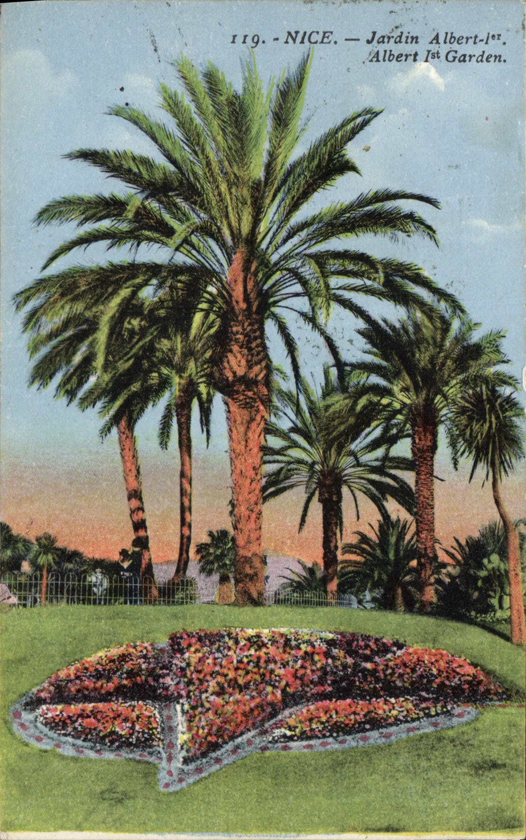 CPA Nice Jardin Albert Ier 