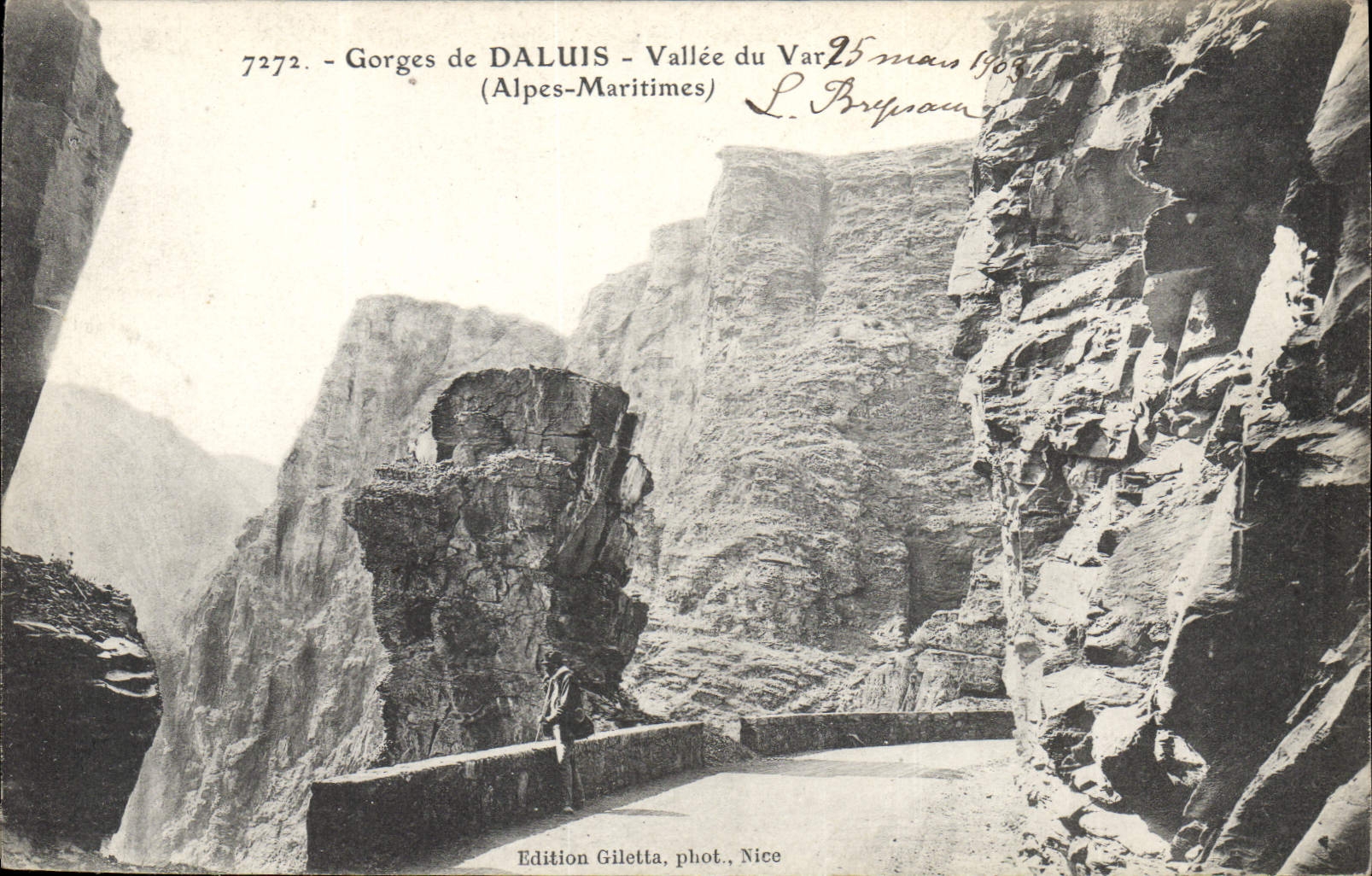 CPA Gorges de Daluis Vallee du Var Alpes Maritimes