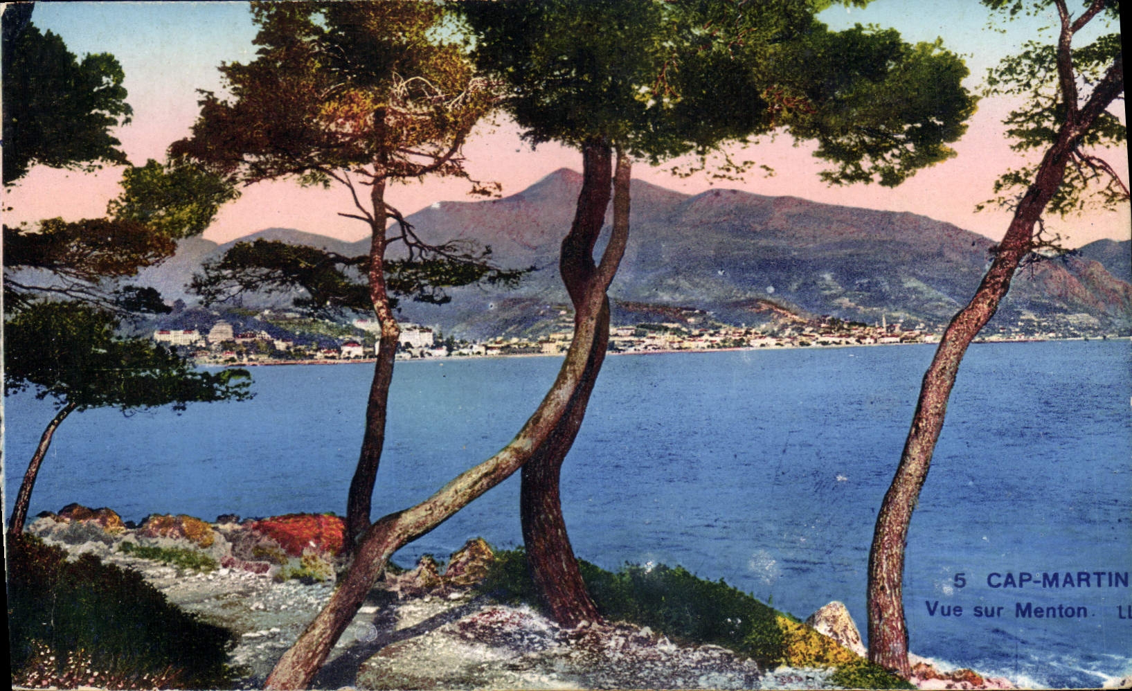CPA Cap Martin vue sur Menton 