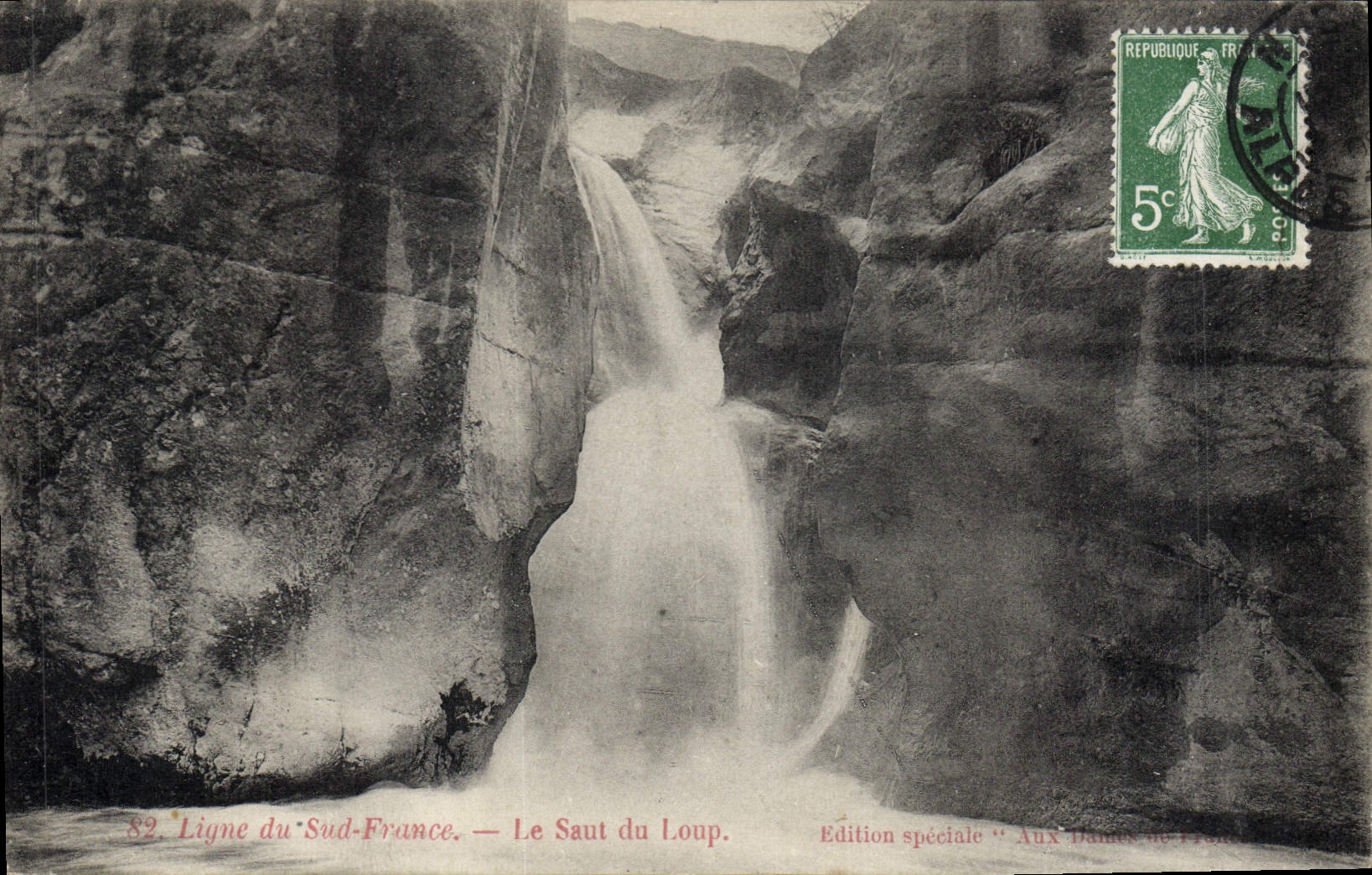 CPA Ligne du Sud France le Saut du Loup