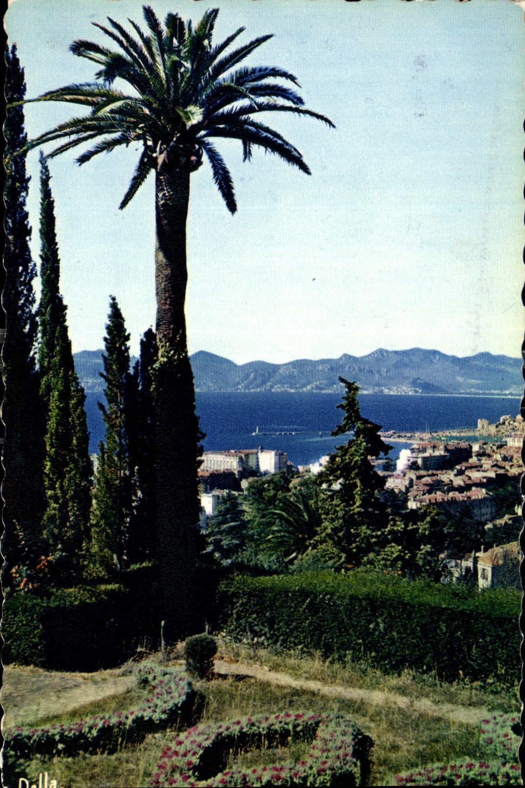 CPA La Cote d'Azur Cannes et l'Esterel vus de la Colline de Super Cannes