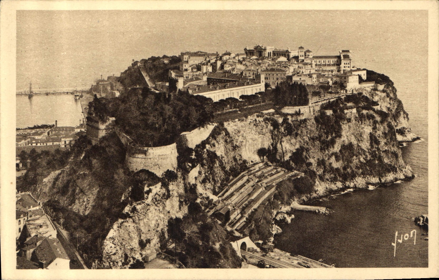 CPA Monaco Principaute le Rocher 