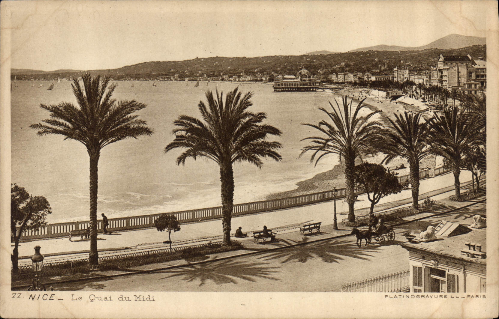 CPA Nice le Quai du Midi 