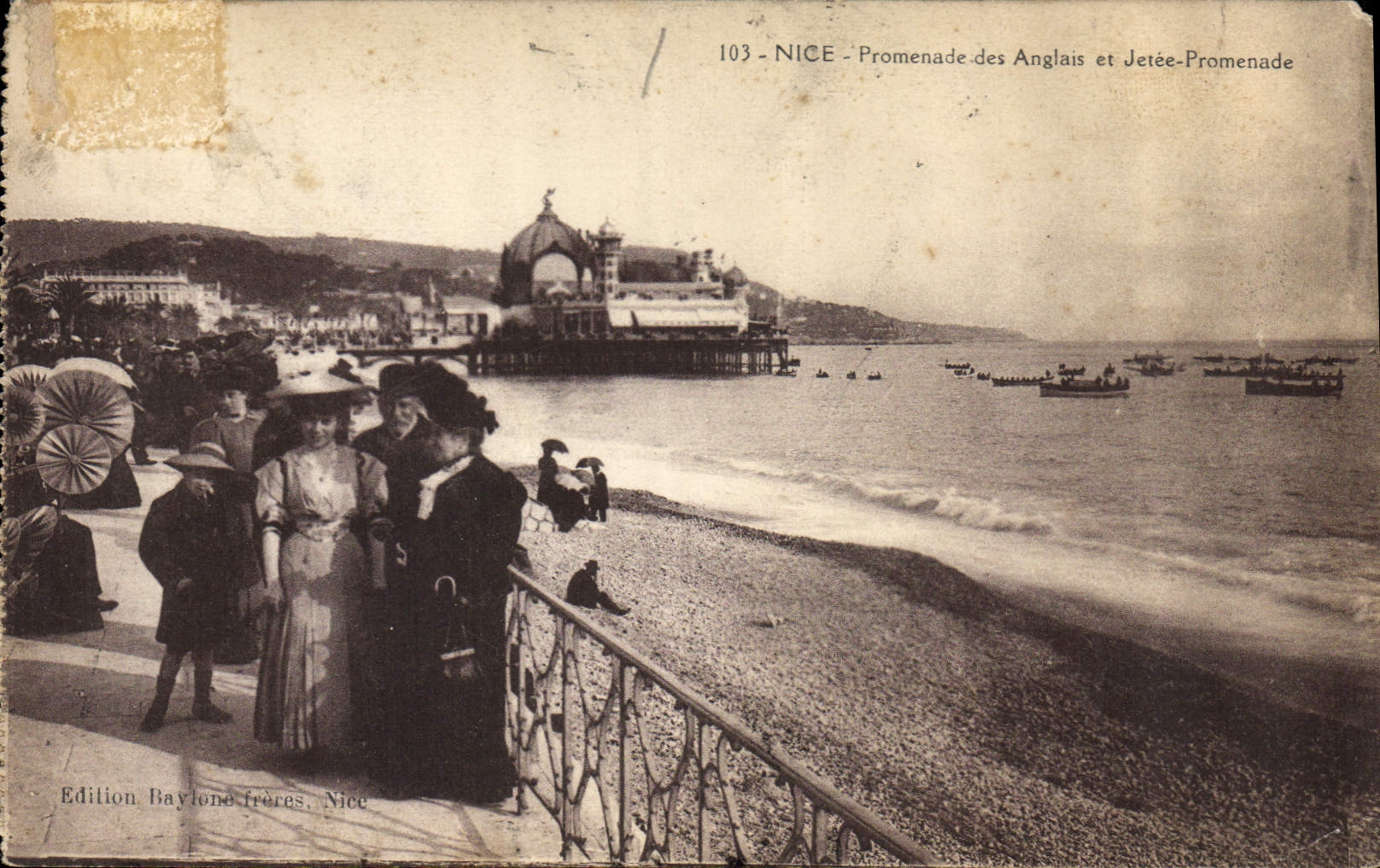 CPA Nice Promenade des Anglais et Jetee Promenade 