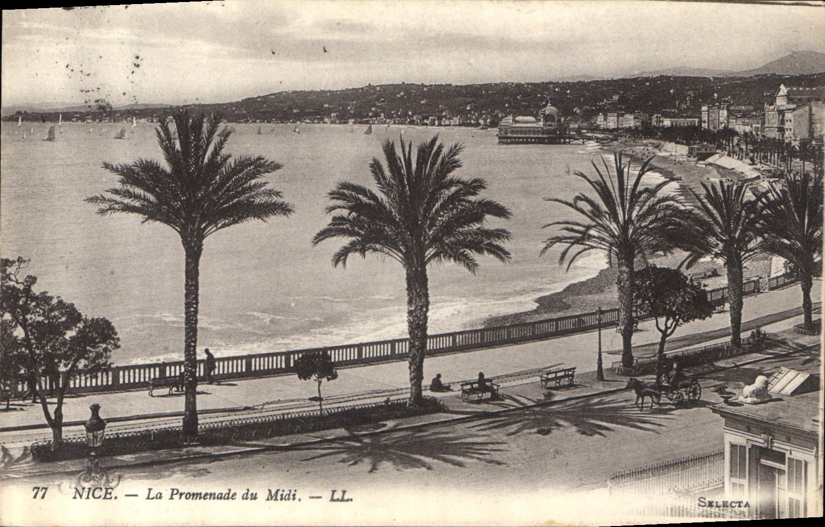 CPA Nice la Promenade du Midi 