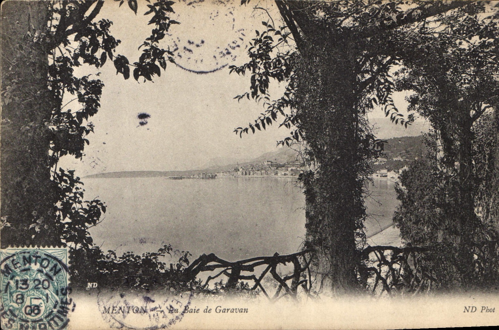 CPA Menton la Baie de Garavan 
