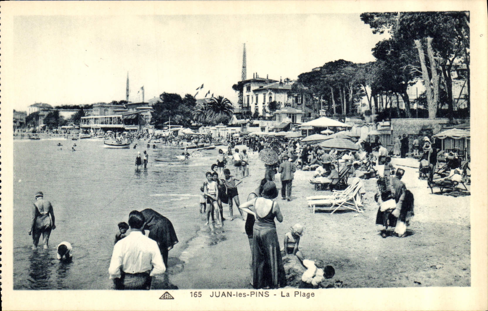 CPA Juan les Pins la Plage 