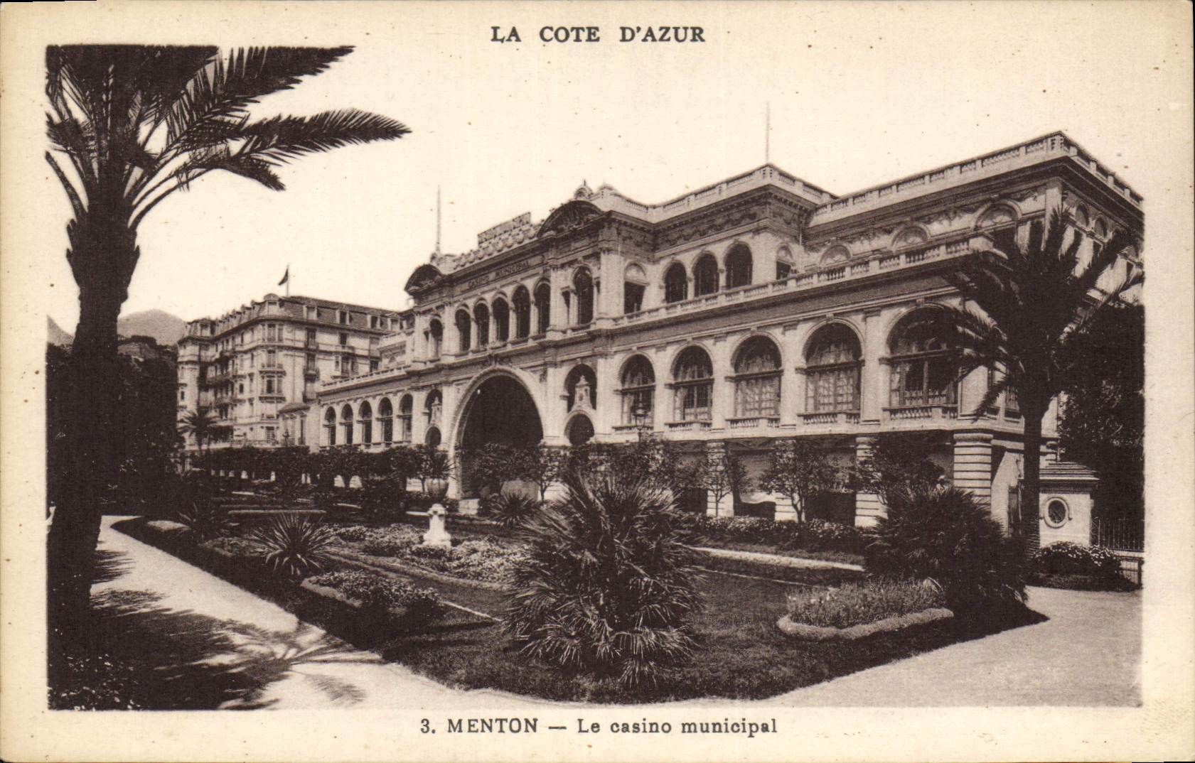 CPA Menton le Casino Municipal 