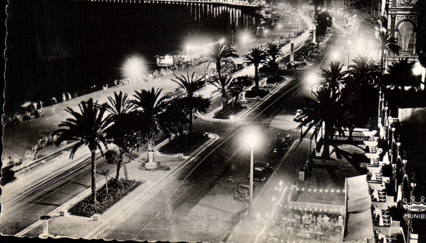 CPA Nice le Promenade des Anglais Effet de nuit 