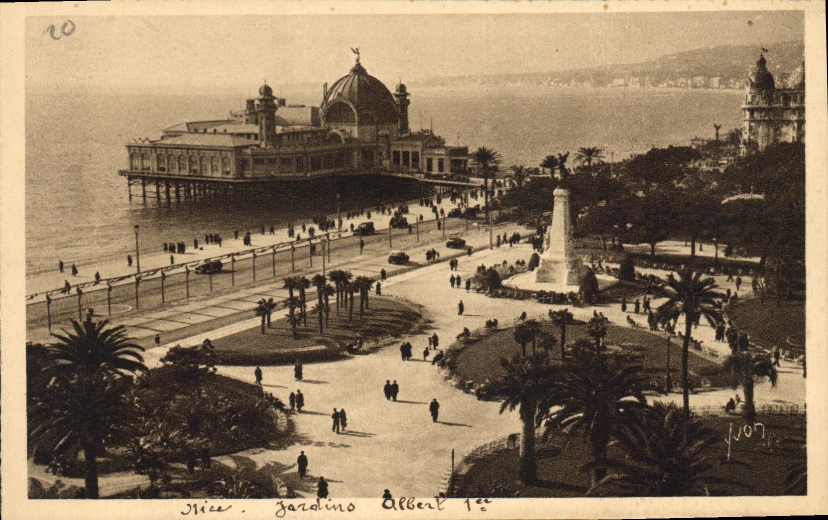 CPA Cote d'Azur Nice Alpes Maritimes Jardin Albert 1er