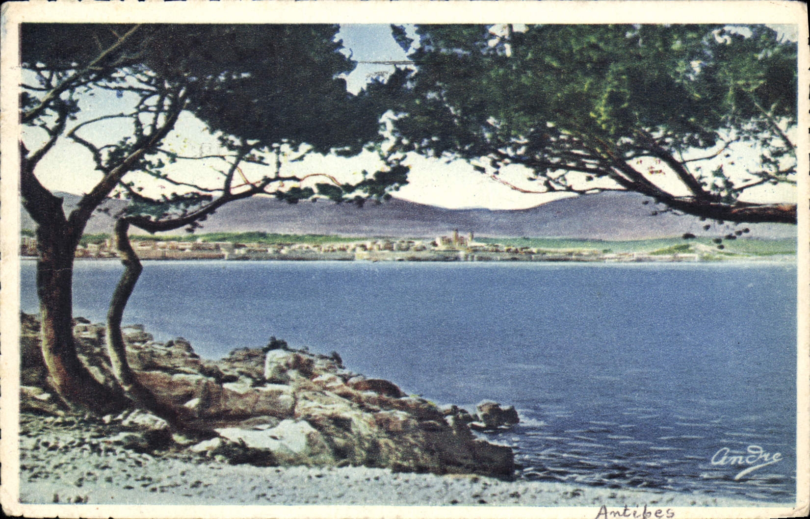 CPA Antibes vu du Cap 