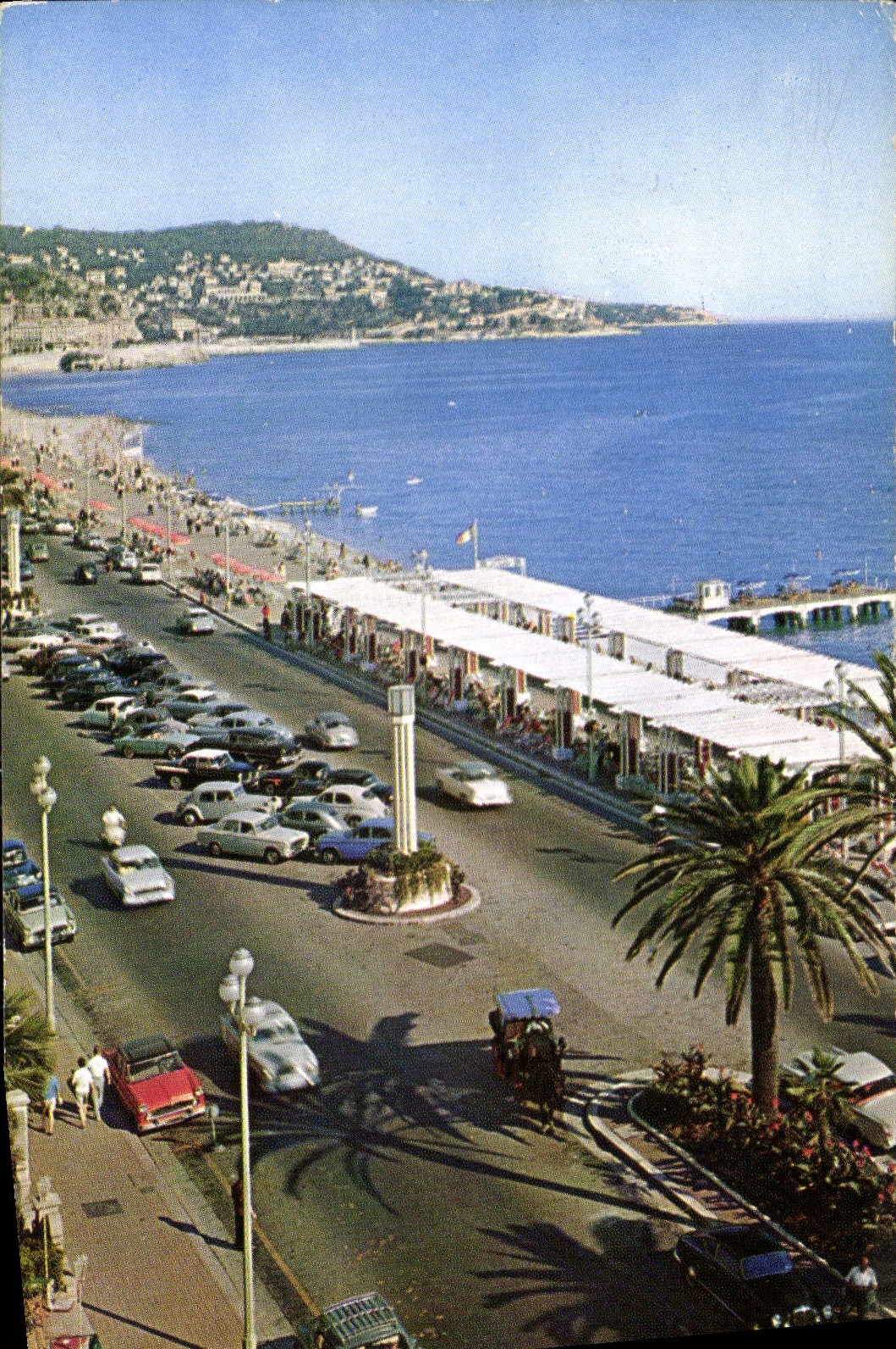 CPA Nice la Promenade des Anglais et le Mont Boron 