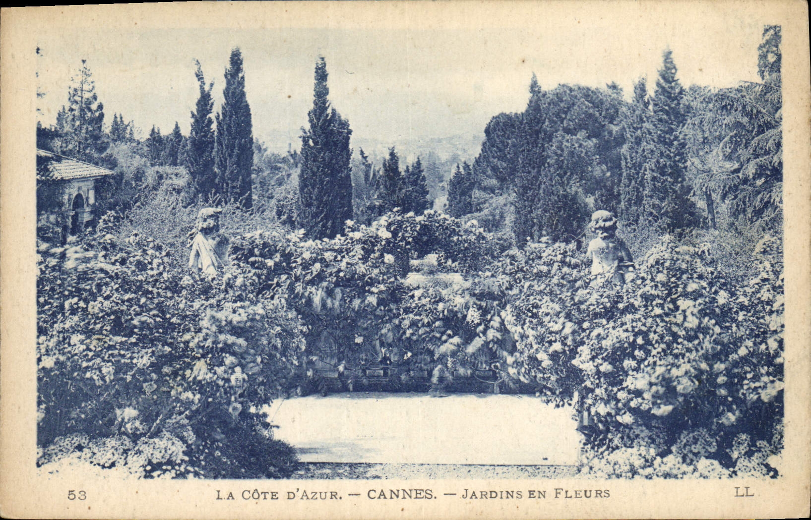 CPA La Cote d'Azur Cannes Jardins en Fleurs 
