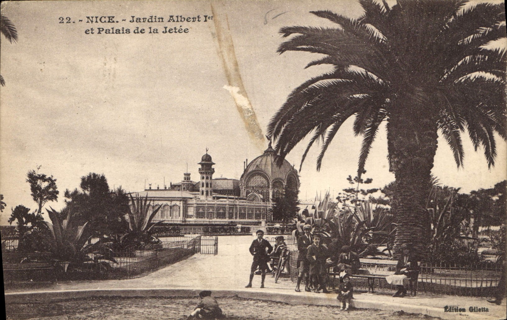 CPA Nice Jardin Albert Ier et Palais de la jetee