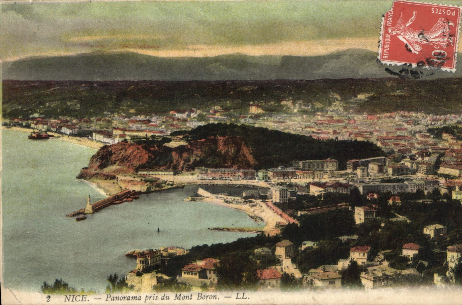 CPA Nice Panorama pris du Mont Boron 