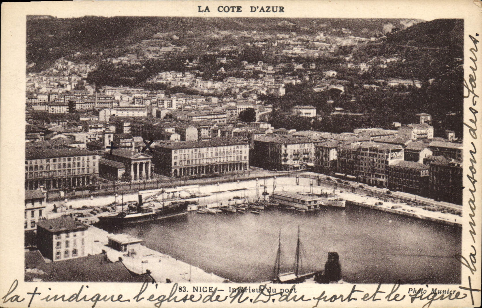 CPA La Cote d'Azur Nice Interieur du Port 