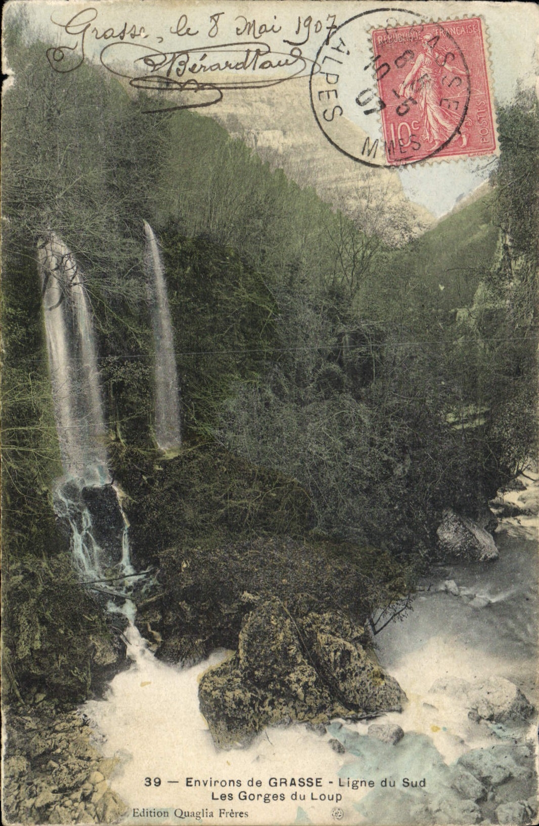 CPA Environs de Grasse Ligne du Sud Les Gorges du Loup 