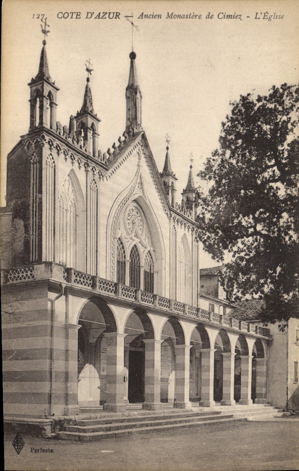 CPA Cote d'Azur Ancien Monastere de Cimiez L'Eglise 