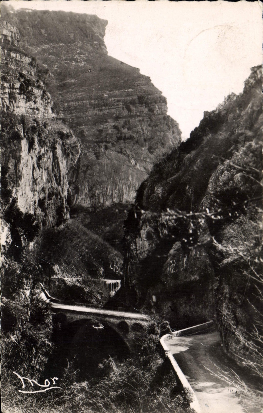 CPA La Cote d'Azur Les Gorges du Loup Le Pont de l'Abime