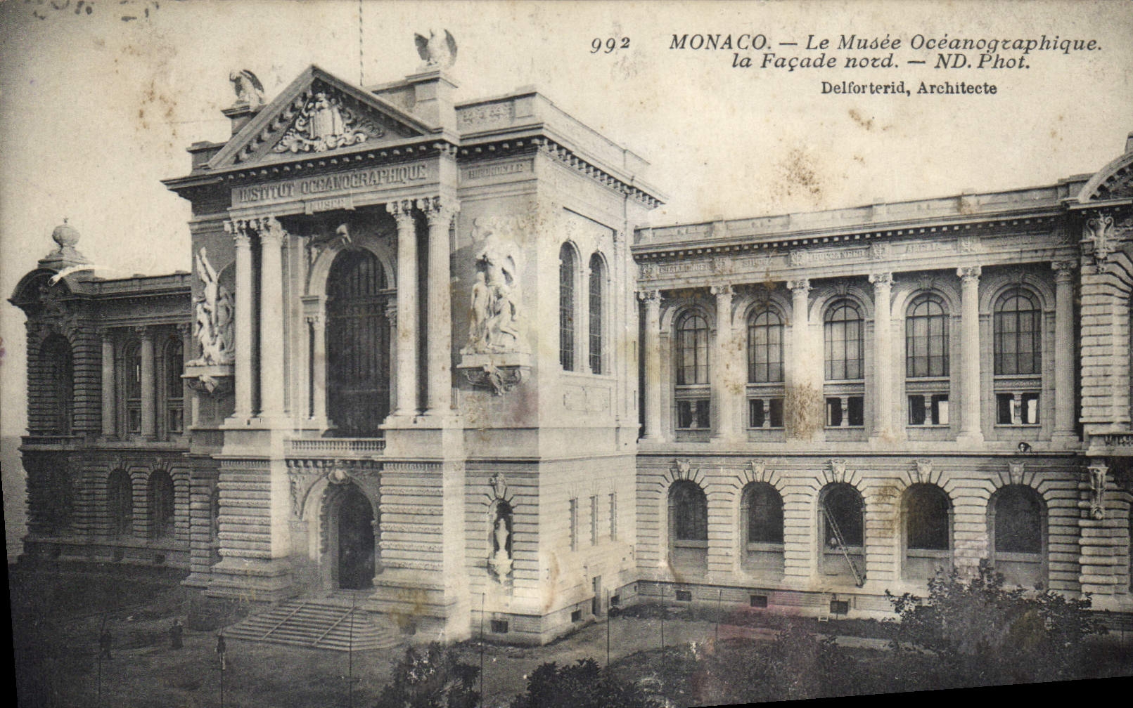 CPA Monaco Le Musee Oceanographique la Facade nord 