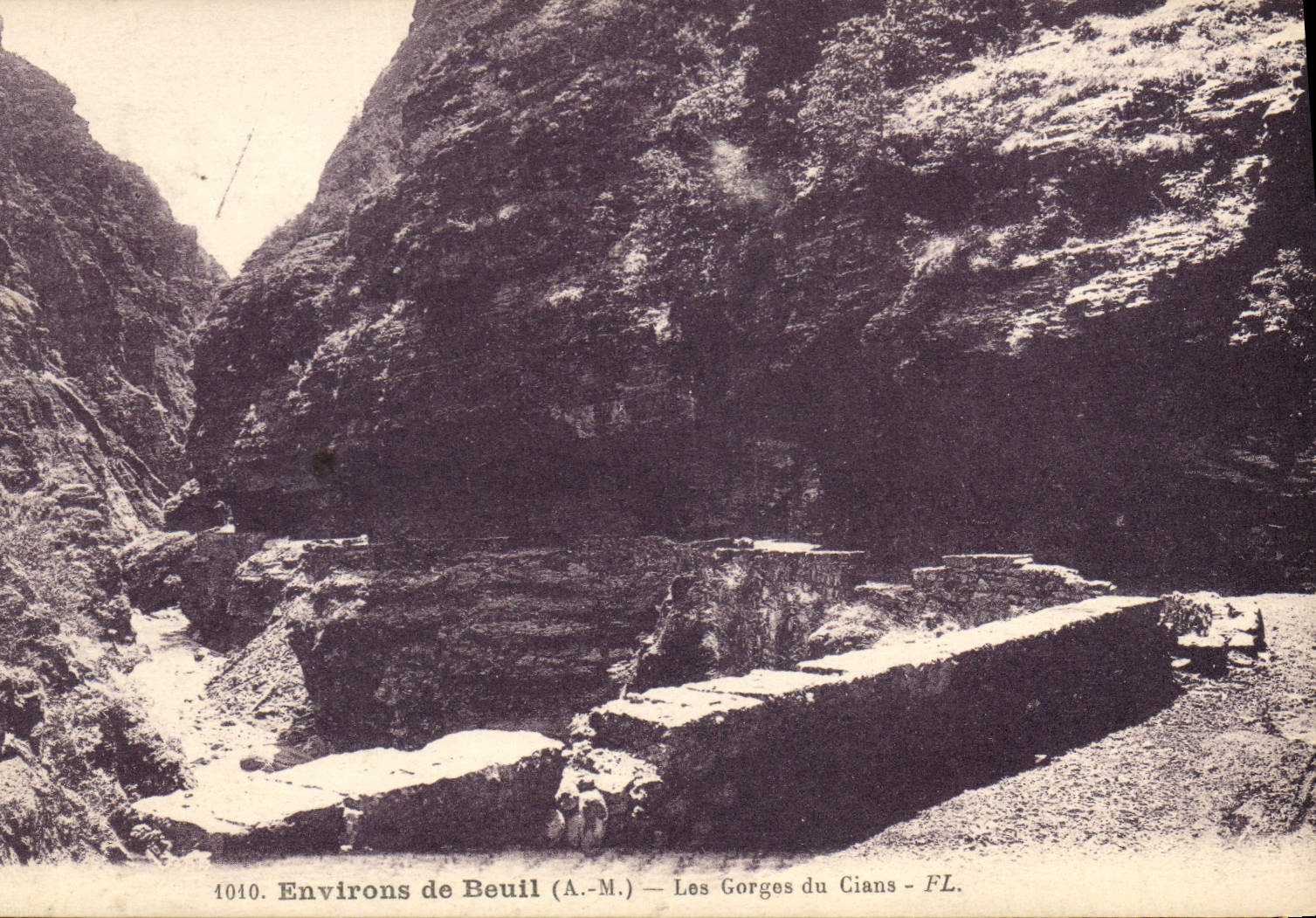 CPA Environs de Beuil A M Les Gorges du Cians