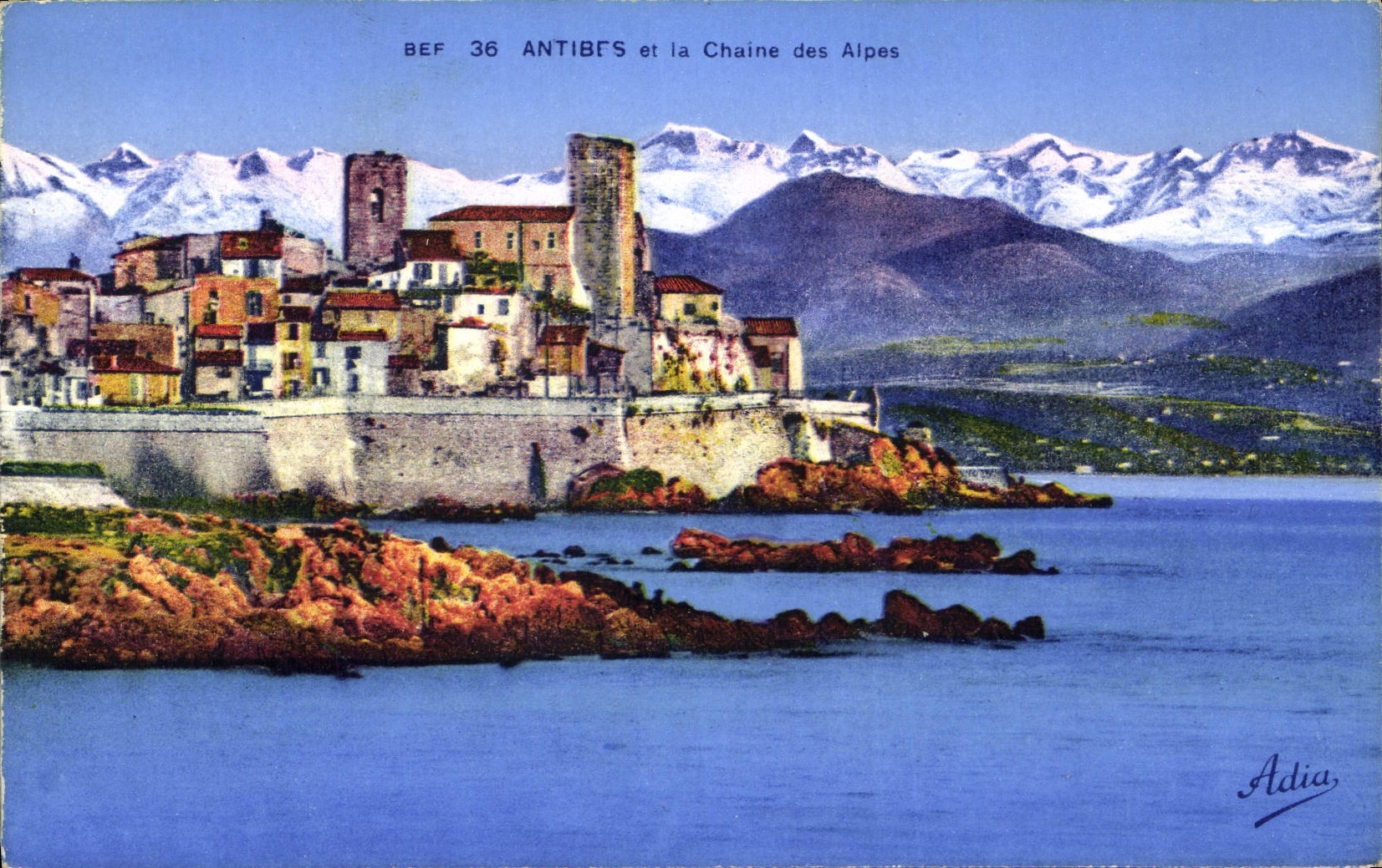 CPA Antibes et la Chaine des Alpes