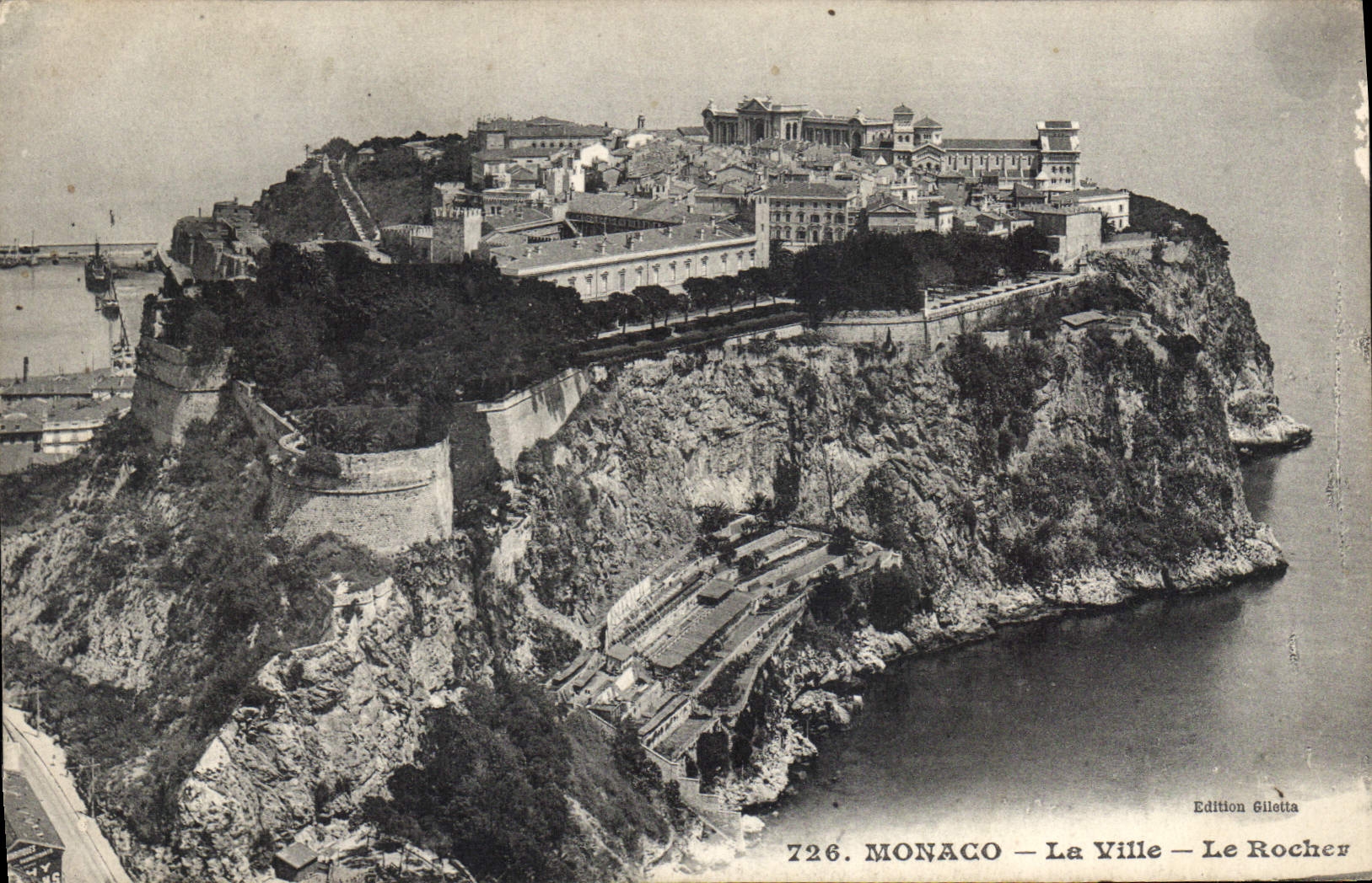 CPA Monaco La Ville Le Rocher 