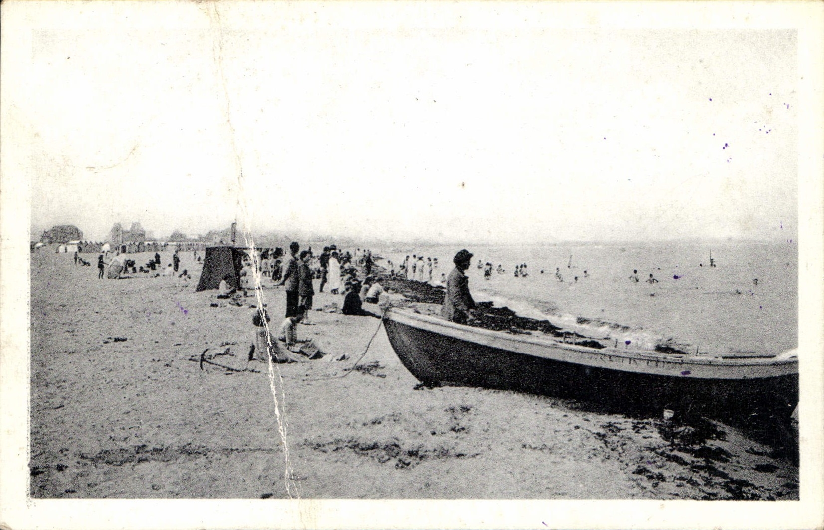 CPA Riva Bella La Plage Bateau