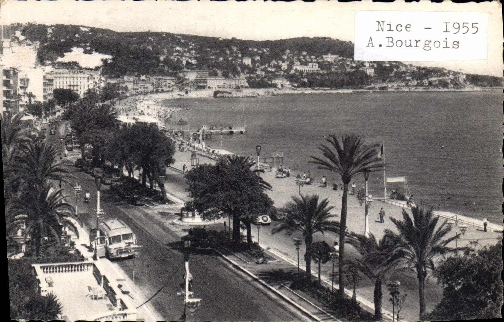 CPA Nice Promenade des Anglais Le Mont Boron