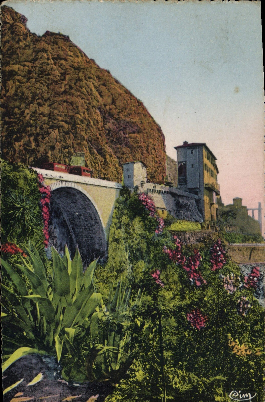 CPA Menton A M Pont Saint Louis Frontiere Franco Italienne