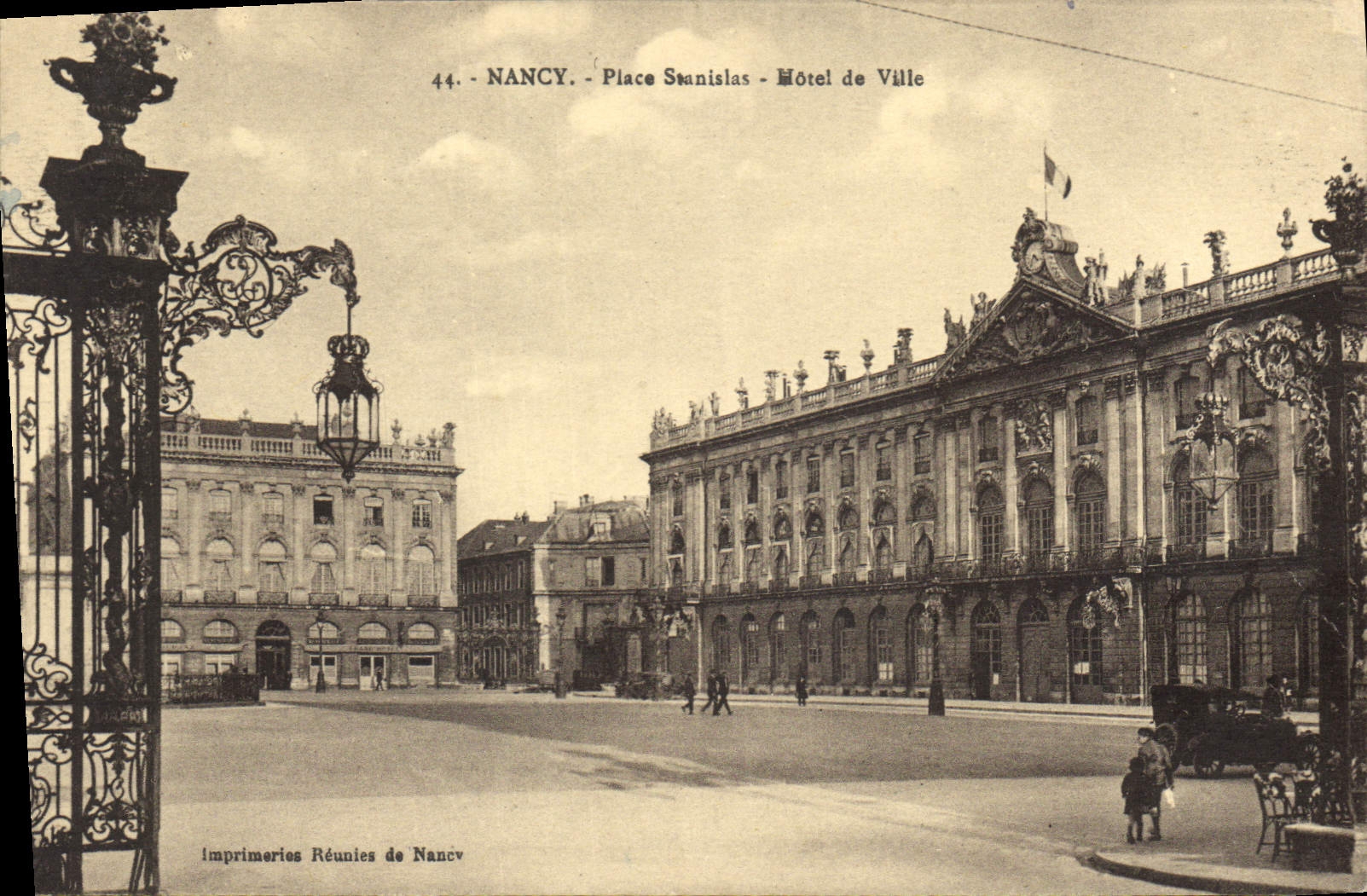 CPA Nancy Place Stanislas Hotel de Ville 