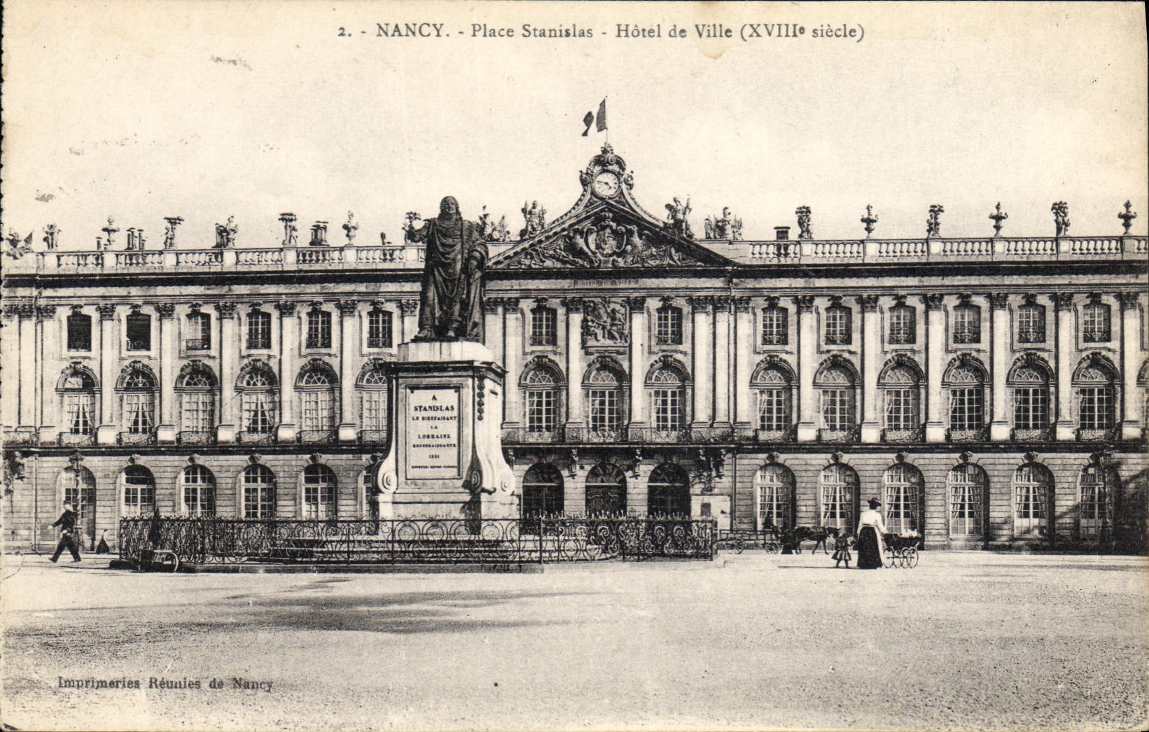 CPA Nancy Place Stanislas Hotel de Ville 