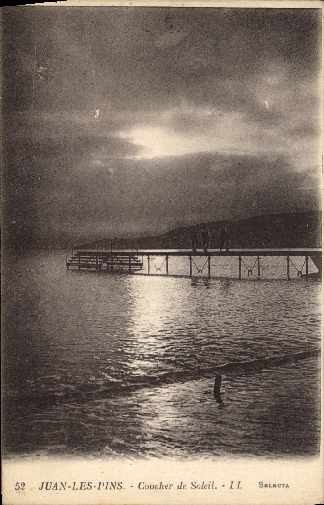 CPA Juan les Pins Coucher de Soleil 