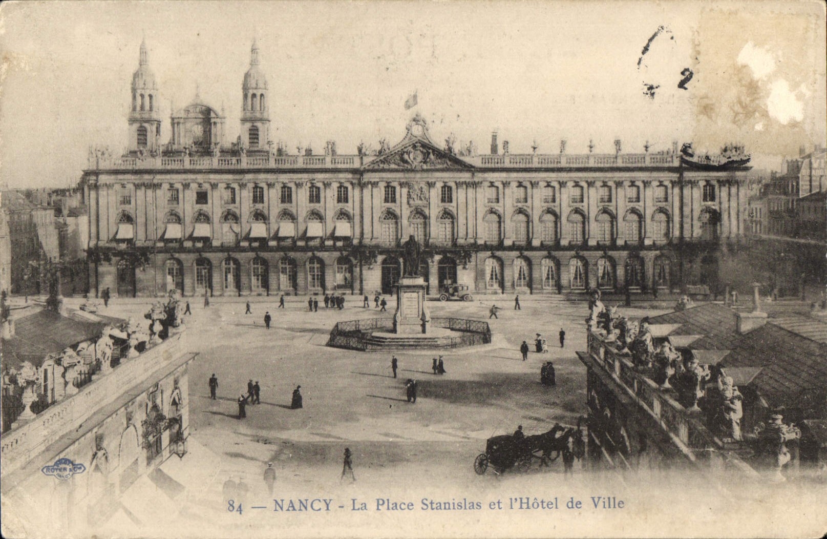 CPA Nancy La Place Stanislas et l'Hotel de Ville 