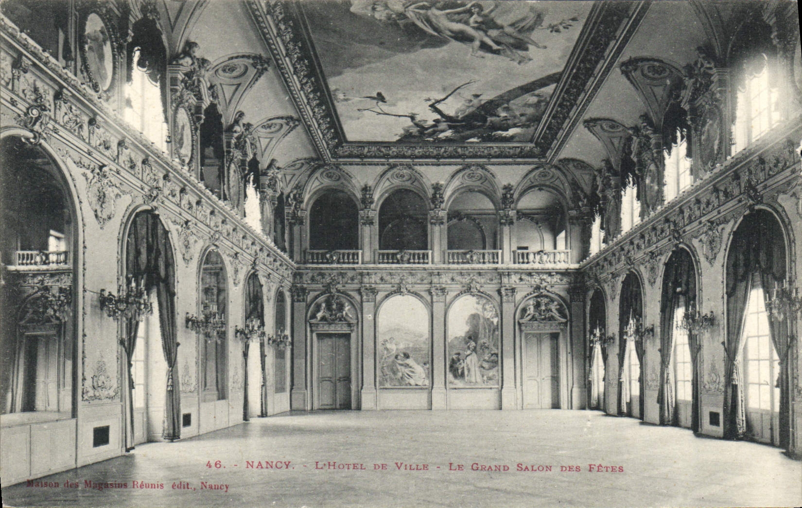 CPA Nancy l'Hotel de Ville Le Grand Salon des fetes 