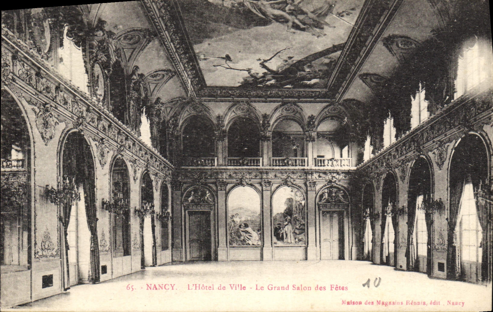 CPA Nancy l'Hotel de Ville Le Grand Salon des fetes 