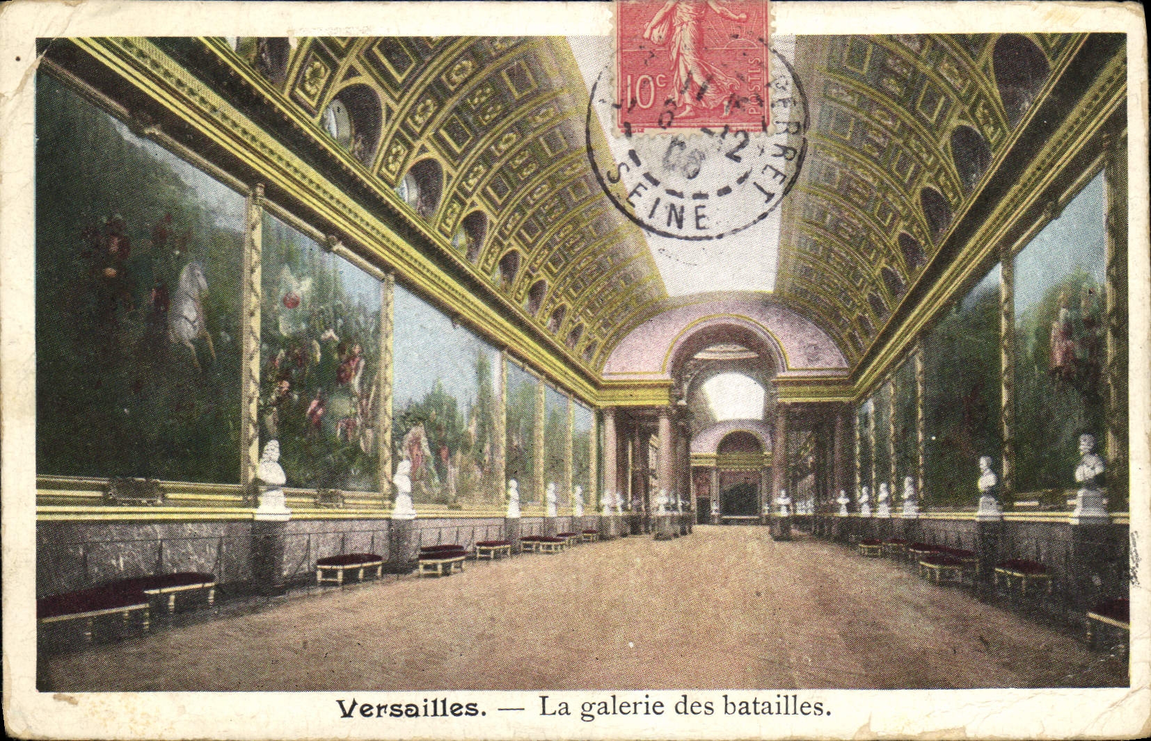 CPA Versailles la Galerie des Batailles 