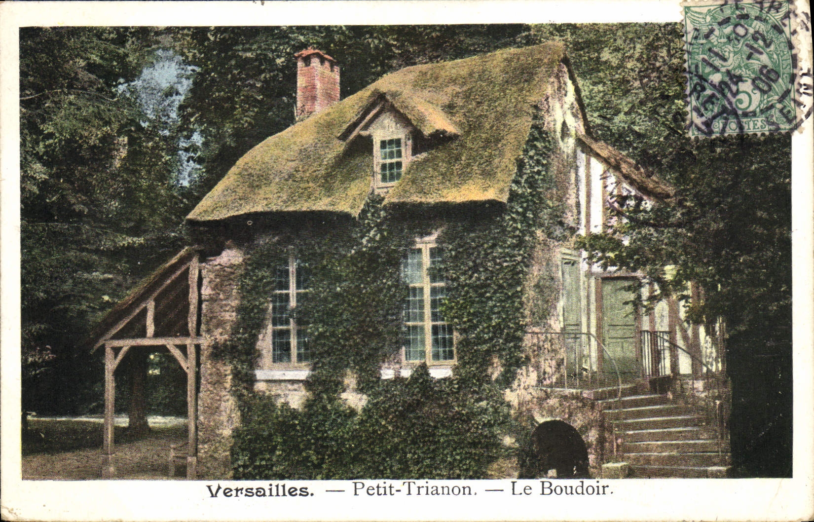 CPA Versailles Petit trianon Le Boudoir 