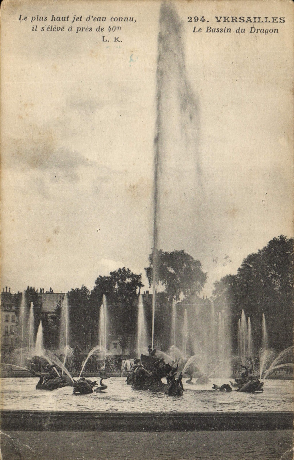 CPA Versailles Le Bassin du Dragon 