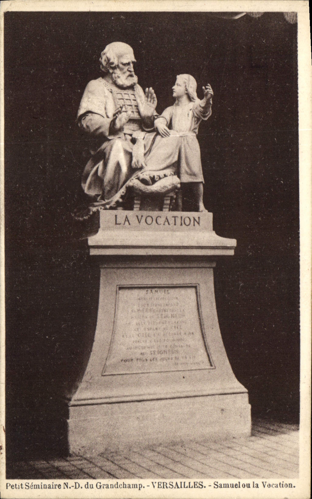 CPA Petit Seminaire N D du Grandchamp Versailles Samuel ou la Vocation 