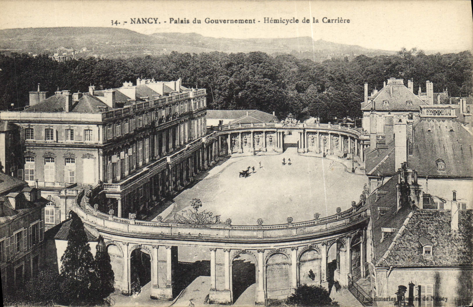 CPA Nancy Palais du Gouvernement Hemicycle de la Carriere 