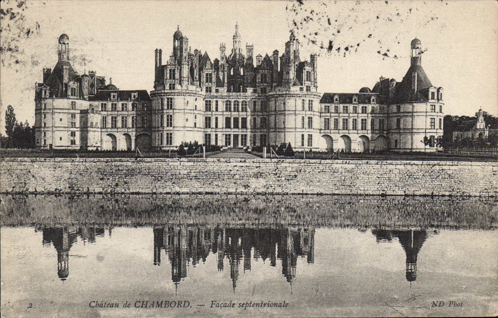 CPA Chateau de Chambord facade septentrionale 