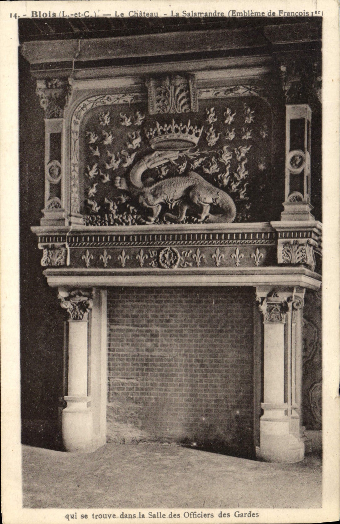 CPA Blois L et C Le Chateau le Salamandre Embleme de Francois Ier 