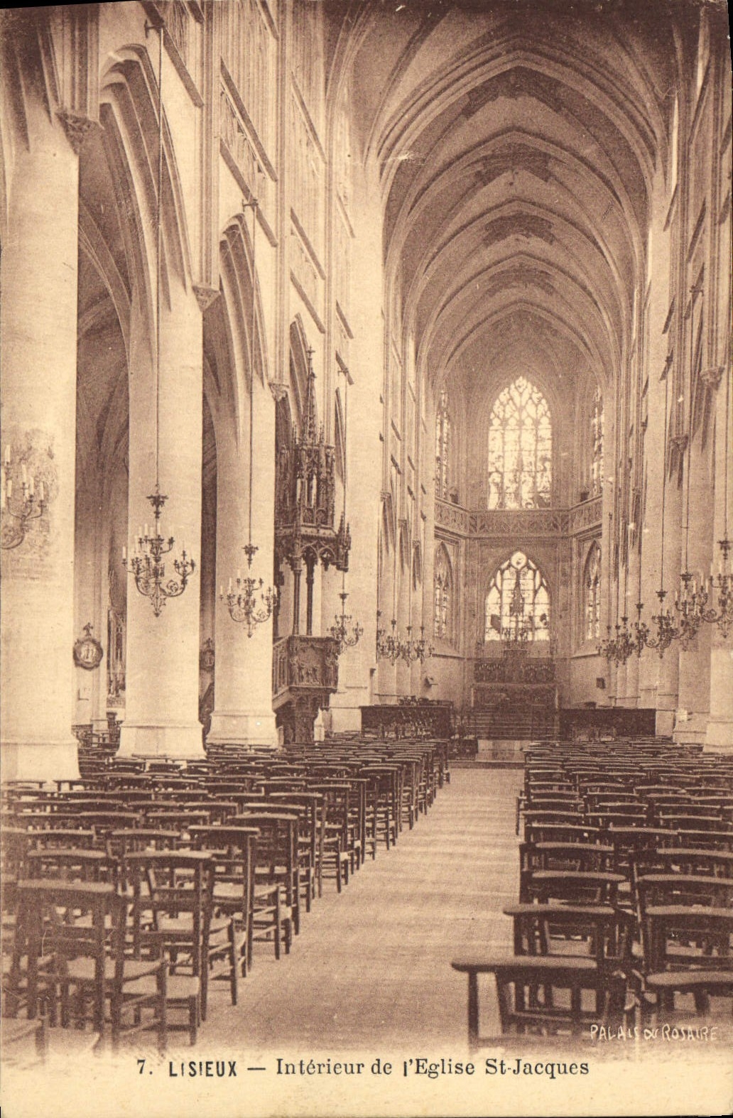 CPA Lisieux Interieur de l'Eglise St Jacques 