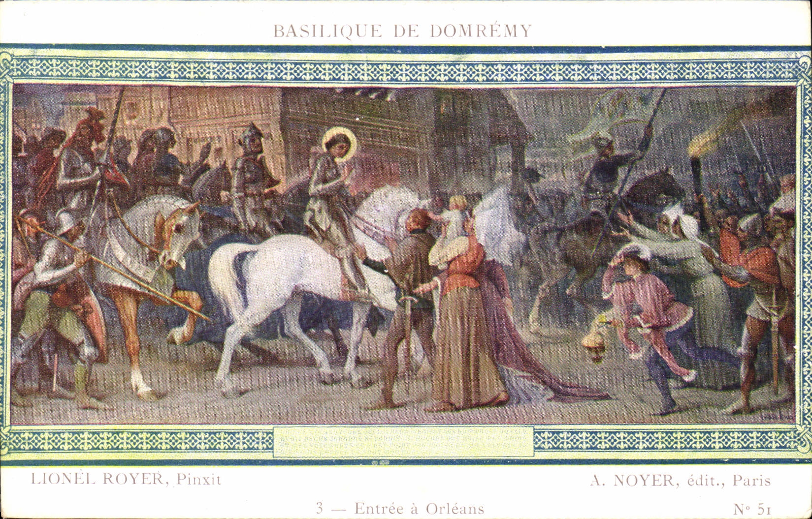 CPA Basilique de Domremy Entree a Orleans 