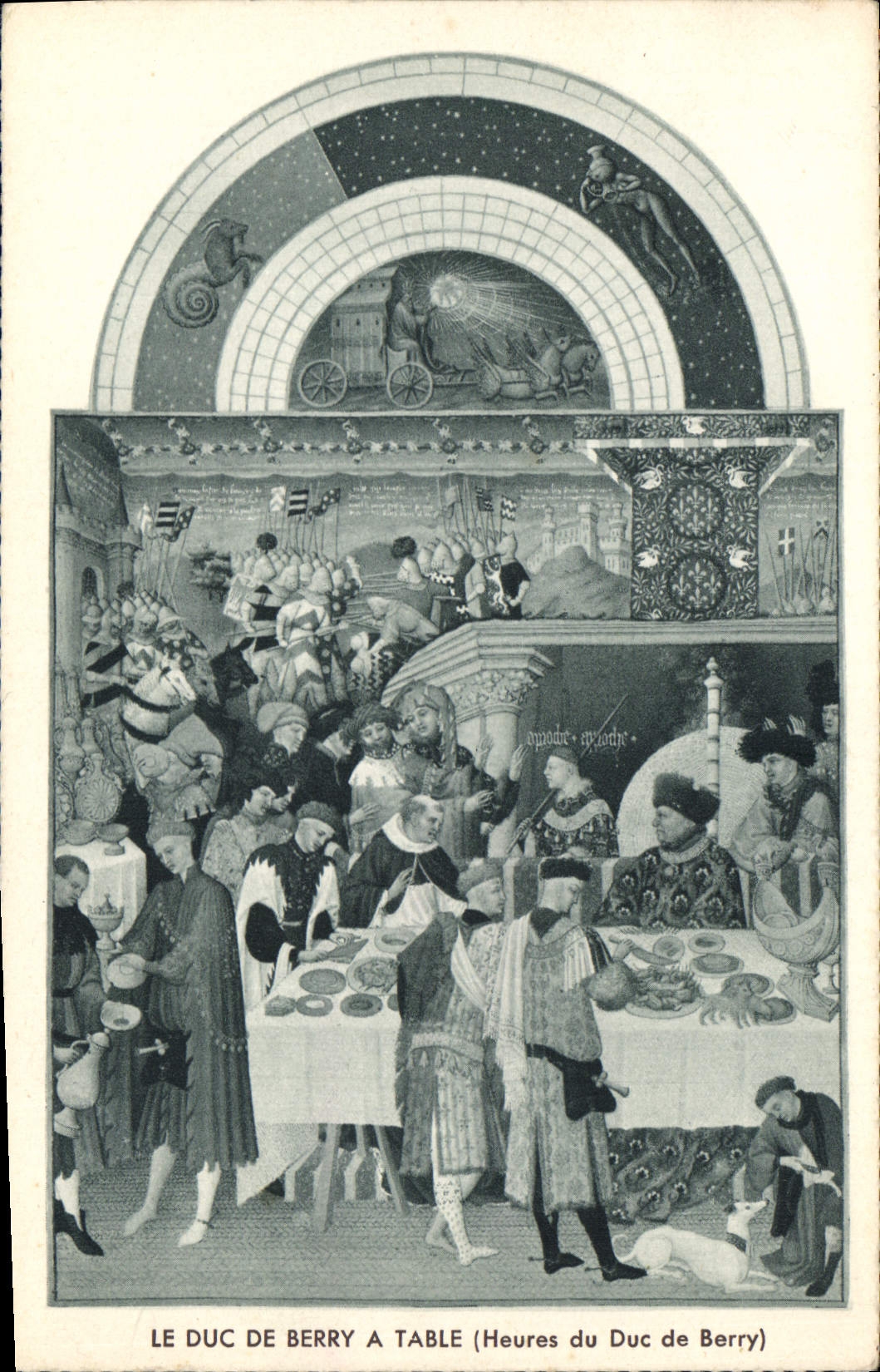 CPA Le Duc de Berry a Table Heures du Duc de Berry 
