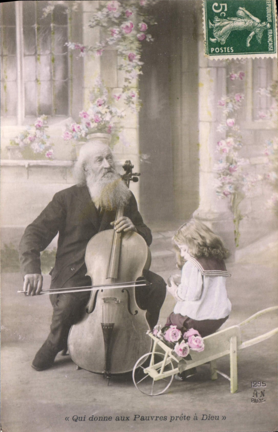 REPRO Qui aux Pauvres prete a Dieu Enfant